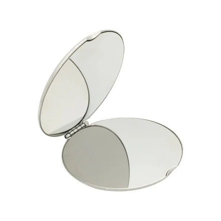 2025 Hot Selling Mini Metal Mirror Round Shape Stainless Steel Small Pocket Hand Mirror for Business