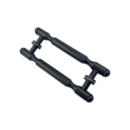 Modern Luxury Matte Black Door Handle with Decorative Ball Ends H-Type Entrance Pull Handle Manufacturer for Glass and Wooden