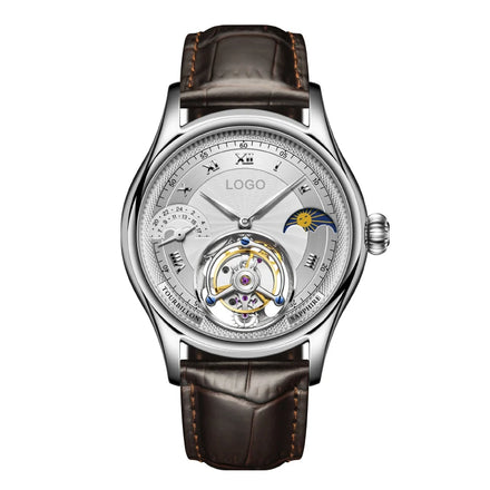 Custom Luxury Multifunctional Watch High Quality Sapphire Stainless Steel Original Tourbillon Mechanical Wrist Watches
