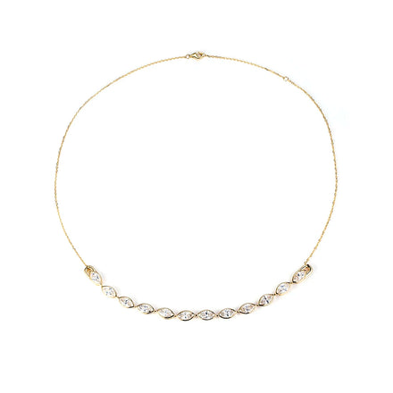 MSN-834 S925MQ Wedding Engagement Lab Grown Diamonds Women's Diamond Wedding Jewelry Necklaces