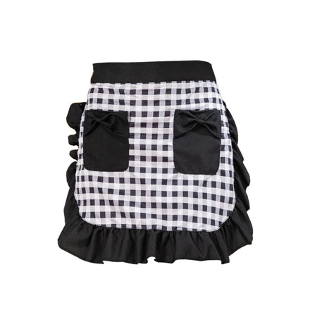 Love Potato Waist Apron with Pockets Fashion Kitchen Cooking Restaurant Bistro Half Aprons for Girl Woman