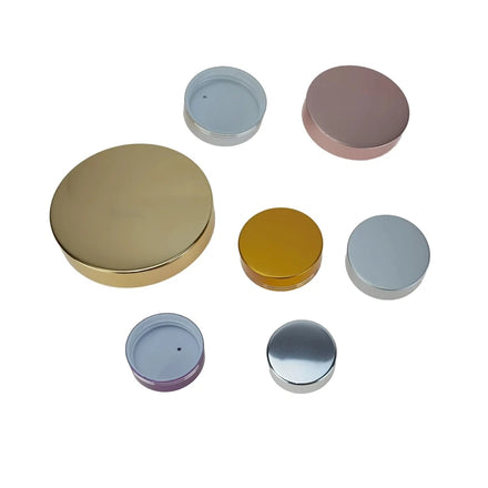 Hot Sale Aluminum Airtight Seal Glass Candle Lid for Glass Bottle Accept Customized Logo and Color