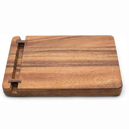 Vietnam Factory Directly Hot Sell Solid Wooden Acacia Cutting Board With Knife Holder