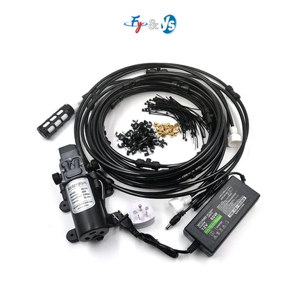 Low Pressure Spray System 12V Pump Set Comes with Filter for Outdoor Cooling and Humidification Agricultural Irrigation
