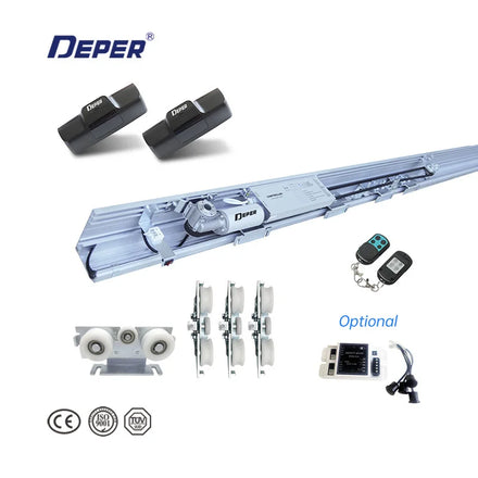 Deper DSH-250 Heavy-duty Multifunctional Closer Commercial Automatic Sliding Door Operator Glass Door Opener System Motor Kit