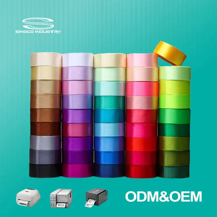 Free Sample Luxury Polyester Satin Ribbon Spool Solid and Colorful Floral Design for Christmas Wedding and Birthday Decorations