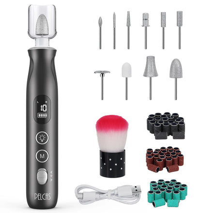 New Nails Drill Machine Professional Portable Nail Grinder Electric Nail File Kit for Manicure Pedicure Home Salon Safe Easy Use