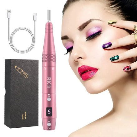 Professional Cordless Nail Drill Machine Rechargeable Manicure Pedicure Set Electric File Kit Nail Drill Bits 20000rpm