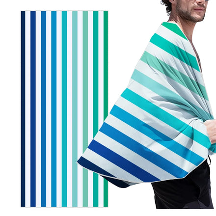 Customizable Microfiber Large Printed Beach Towel Quick-Dry Antimicrobial for Adults for Camping Recycled Beach Towel