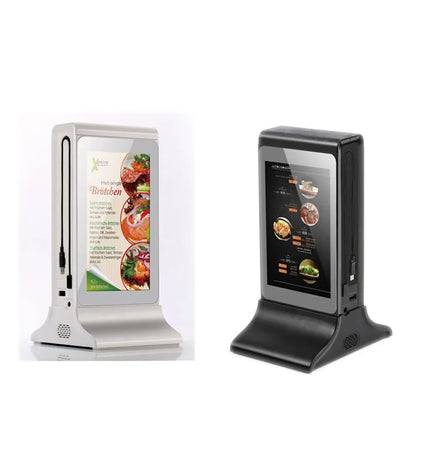 Touch Screen Tablet Food Menu Ads Table Top Digital Display for Coffee Shop Restaurant Digital Screen for Advertising