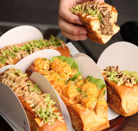 Eco-Friendly Fast Food Packaging Tray Crepe Waffle Pizza Empanada French Fries Mini Burger Pastry Paper Boxes Matt Lamination
