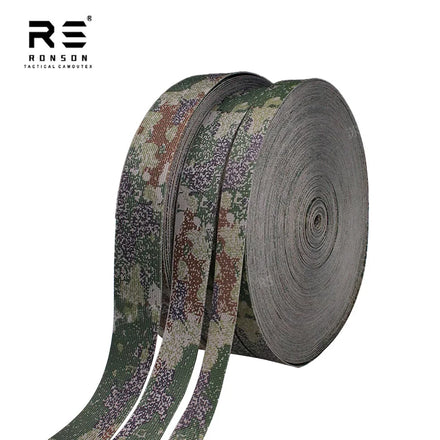 PLA Starry Sky Woodland Camouflage Printed Nylon Webbing Strap High Tenacity Fire-Retardant NIR Near Infrared Tactical Gear Use