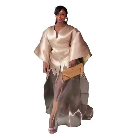 Two-Piece africa clothing Luxurious boubou women Pair with lace underwear african dresses for women clothing