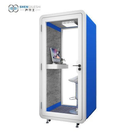 High Quality Modern Multifunctional 40dB Soundproof Office Phone Booth Single-Person Modular for Home Office School Library Use