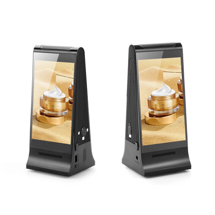 7 Inch Size Double-Sided Lcd Menu Stand Display Holder Indoor/Outdoor Table Top Lcd Digital Signage Display