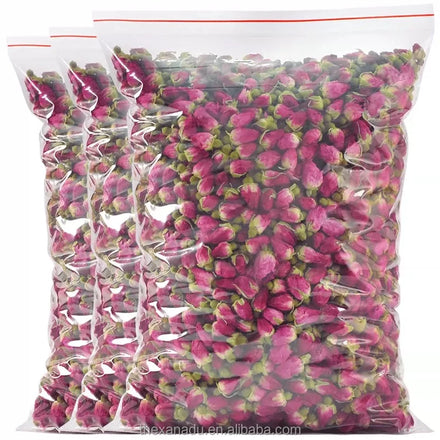 France Roses Pink Buds 5A Chinese Beautiful Organic Blossom Top Grade Dried Rose Herbal Flower Tea Custom/OEM Tea Bag/Pouch