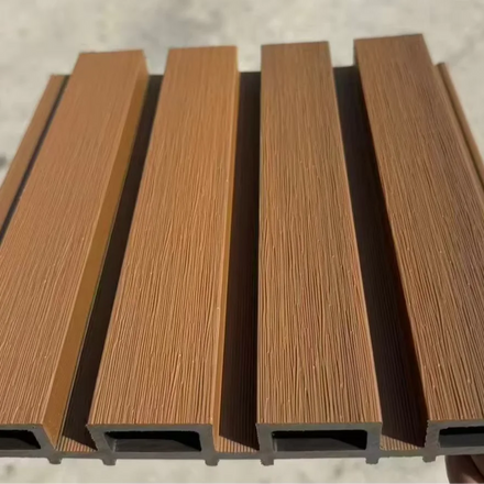 Best Price Large Outdoor Modern 3D Wood Fluted WPC Wall Panel Eco-Friendly Waterproof Commerce Apartment Household Cladding