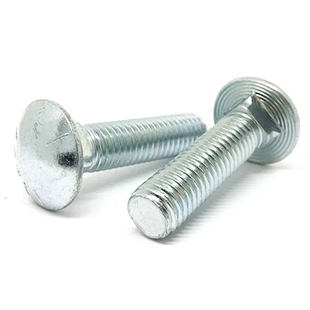 3/8 5/8 Inches Blue White Zinc Plated Galvanized Steel Carbon Steel Gr.5 Full Threaded Carriage Bolt