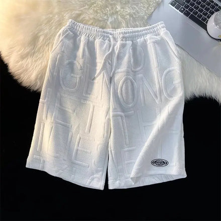 OEM Custom Logo Design Summer Men's Loose Casual Large Size Quick-drying Beach Pants Sports Shorts