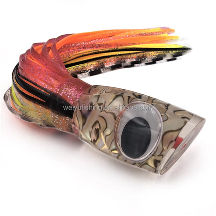 Fishing Trolling Lure Slant Resin abalone octopus squid skirt lure Marlin Tuna Mahi Wahoo Sailfish Big Game for Sea Bass Salmon