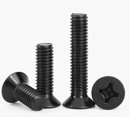 Supply in Stock M3-M20 Mild Carbon Steel Grade 4.6 / 4.8 / 8.8 Black Oxide Cross Head Pan Head Cheese Head Screw