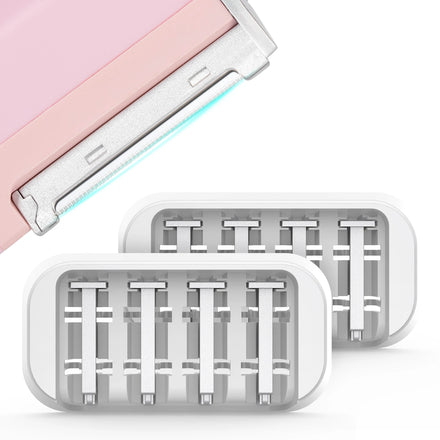 2 in 1 Professional Wireless Charging Long-lasting Exfoliating Dermaplaning Tool with Microcrystalline Heads