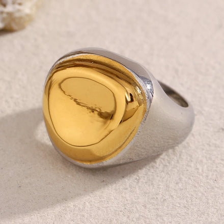 Dreamshow Mix Color Statement Signet Ring Fashion Jewelry Rings Stainless Steel Jewelry