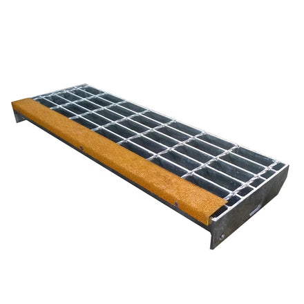 Galvanized Steel Grating Stair Treads with Anti Slip Nosing