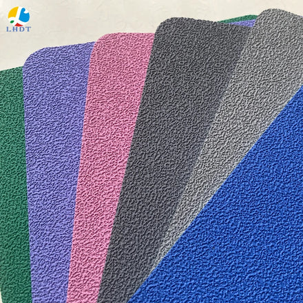 Professional 4.5mm PVC Vinyl Flooring Roll Anti-Slip Crystal Sand Sports Floor for Indoor Badminton Court
