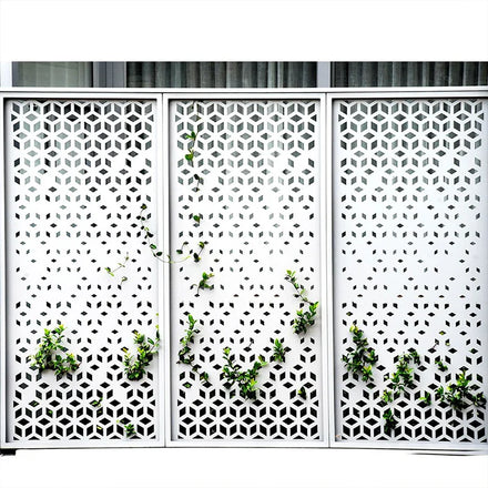 Powder Coated Aluminum Privacy Screen Aluminum Decorative Outdoor Privacy Panels Fence