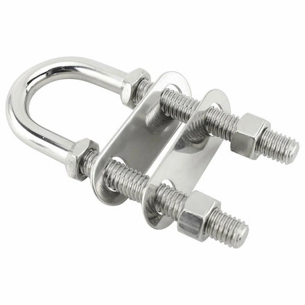 Marine Nut Bolt Double Snap Stainless Steel U-Bolt M8 M10 M12 Anti-Slip Ring Rigging Washer Saddle Ring Secure Snap-In Nut