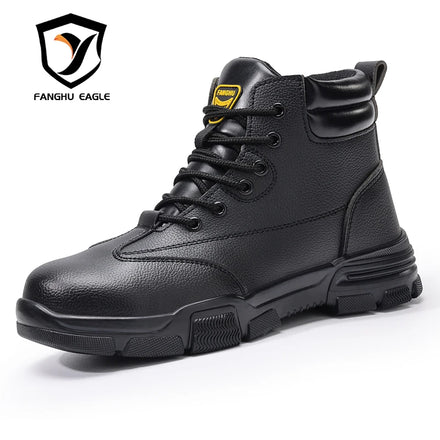 GUYISA New Style Air Mesh Upper Anti-puncture Rubber Sole High Top Safety Shoes Functional Shoes Safety Boot