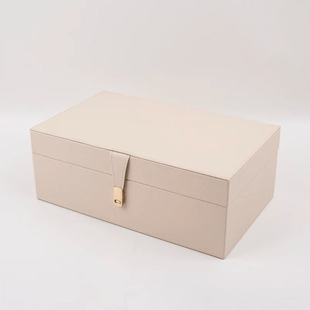 2PCS Leather Gift Box Flip Cover MDF Wooden Packaging Box PANA PU Wooden Box with Metal Magnetic Buckle With SABER Certificate