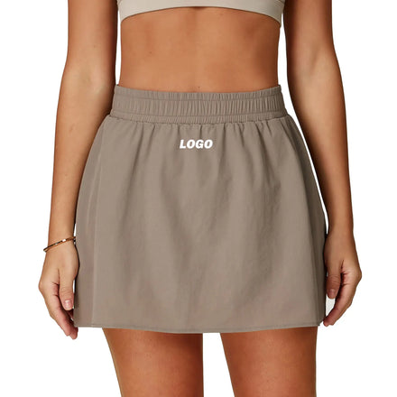UPF50+ Women Sports Wear New Casual Mini Golf Badminton Jersey Elastic Waist 2-in-1 Pocket Gym Pickle Ball Cool Tennis Skirts