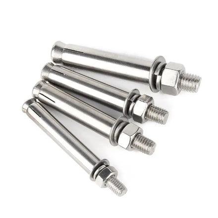 AOHUI M6 M8 M10 M12 M14 M16 M18 M20 304 Stainless Steel Bright Finish Expansion Screws/External Expansion Bolts Anchor Anchor