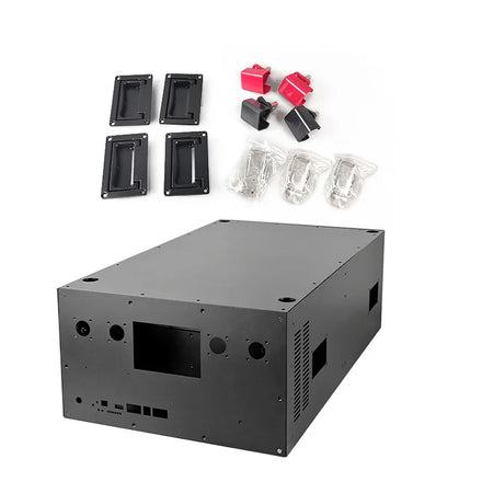 DIY BOX JK 200AMP BMS Active Balance 48V 51.2V Lifepo4 Battery Case 15kWh 280Ah IP54 WiFi LCD Display UCAN