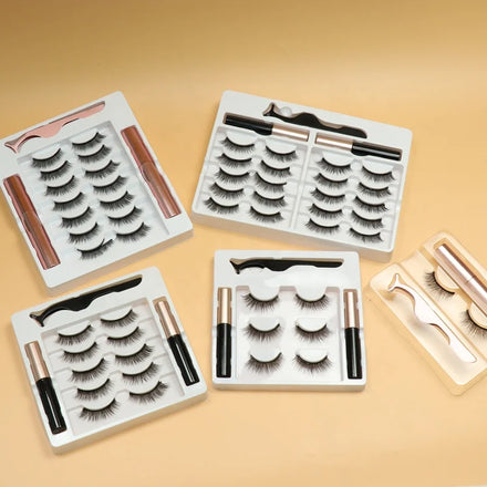 2025 Wholesale Custom 3d Magnetic Eyelashes Manufacturer Magnetic Eyelashes Kit