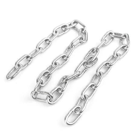8mm 304 Stainless Steel Chain Outdoor Windproof Clothesline with Spring Buckle Welded Metal Artifact for Conveyors