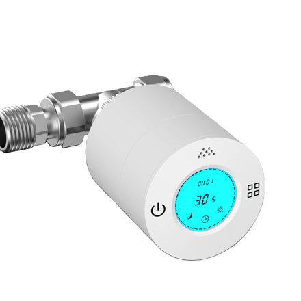 Doz Modern Smart Thermostatic TRV Head Control Radiator Valve White Anti-flammable PC+ABS Material Environment Floor Heating