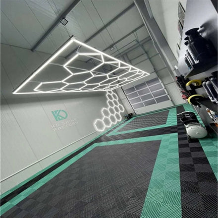 Super Bright 6500K Honeycomb LED Light Ceiling Light for Garage and Workshop Installations Working LED Lights
