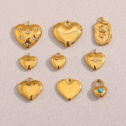 Dreamshow Fashion Jewelry Pendants Charms 18k Gold Plated Jewelry Stainless Steel Jewelry Accessories