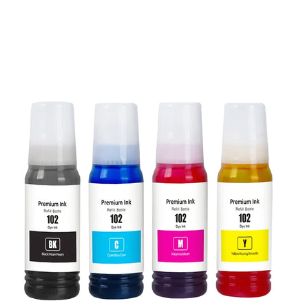 Tatrix epson 102 102bk ink refill ink compatible with Epson ECOTANK ET-2750 ET-3750 ET-4750 ET-15000