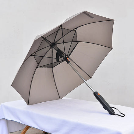 Fan Misting Umbrella 2 - in - 1 Ideal for Beach Festival & Outdoor Summer Use Battery - Powered Design
