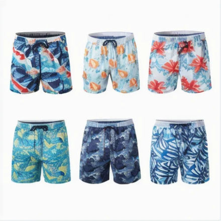 Custom Quick Dry Sports Mens Printed Board Shorts Swimwear Shorts Wholesale Mens Waterproof Surf Shorts