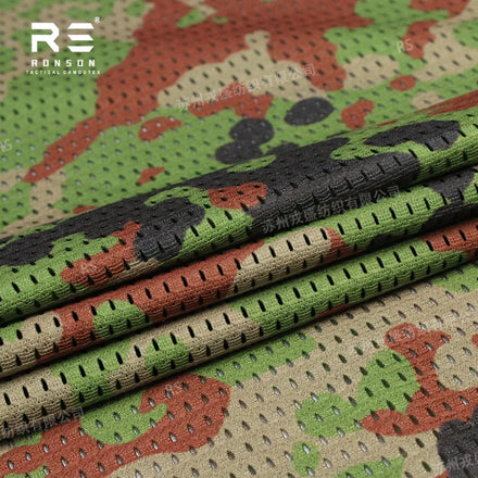 JSDF 120gsm Anti-Static Light-Weight 100% Polyester Japan Self-Defence Camouflage Printed Mesh Fabric for Outdoor Tactical Girls