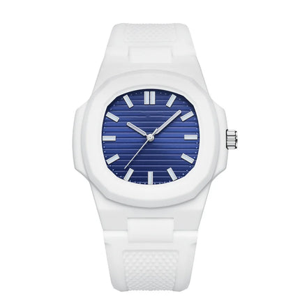 Tengyue Custom logo Silicone Strap Unisex Watches Sport Waterproof Plastic Quartz Watch for Unsex