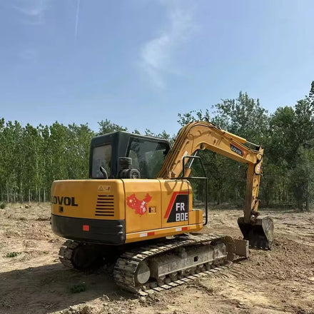 3800mm Max Digging Depth Compact Design Used Lovol FR80E 8 Ton Hydraulic Excavator