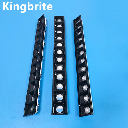 300mm Length 12 Leds 30 Degree Plano-Convex Aspheric PMMA Linear Light Lens for 2835 3030 3535 Led Wall Washer Lamp