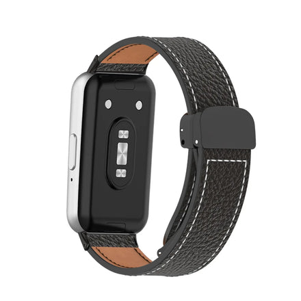 Luxury Adjustable Luxury Magnetic Buckle Leather Watch Bands Professional Customizable for Samsung for Galaxy Fit3 Smartwatch