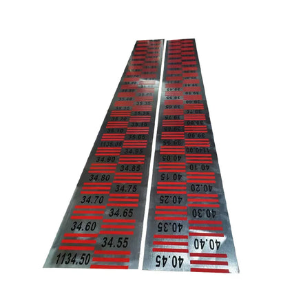Customized 304 Stainless Steel Water Level Ruler Corrosion Paint Water Level Scale for Reservoir Water Level Measuring Hardware